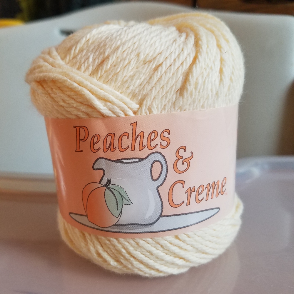 Vintage 100% Cotton Cream Yarn from Peaches and Creme 4ply Set Of 2! - Picture 10 of 11